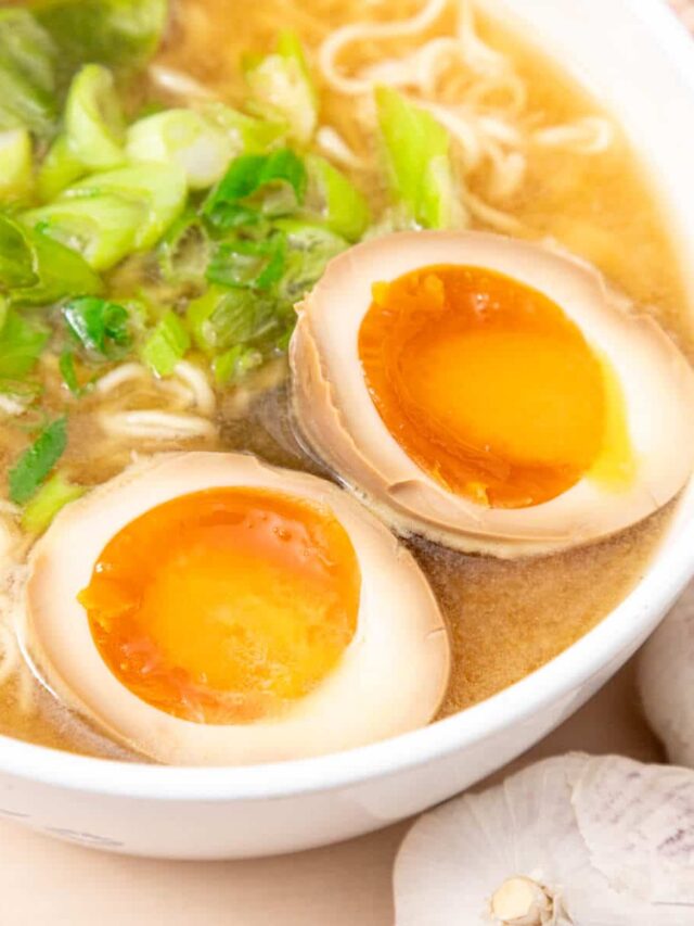 Garlicky Ramen Eggs Story